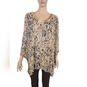Sarah Michelle Sequined Leopard Tunic